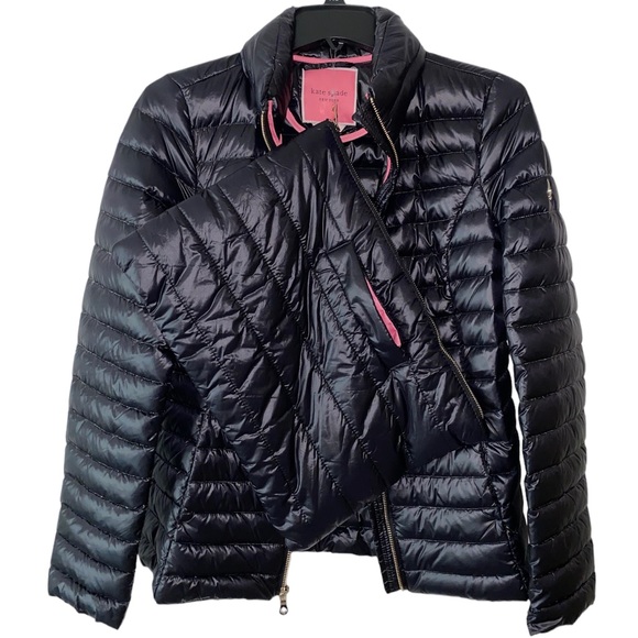 ♠️Kate Spade Black Packable Down Jacket - NWT♠️ - Picture 14 of 16